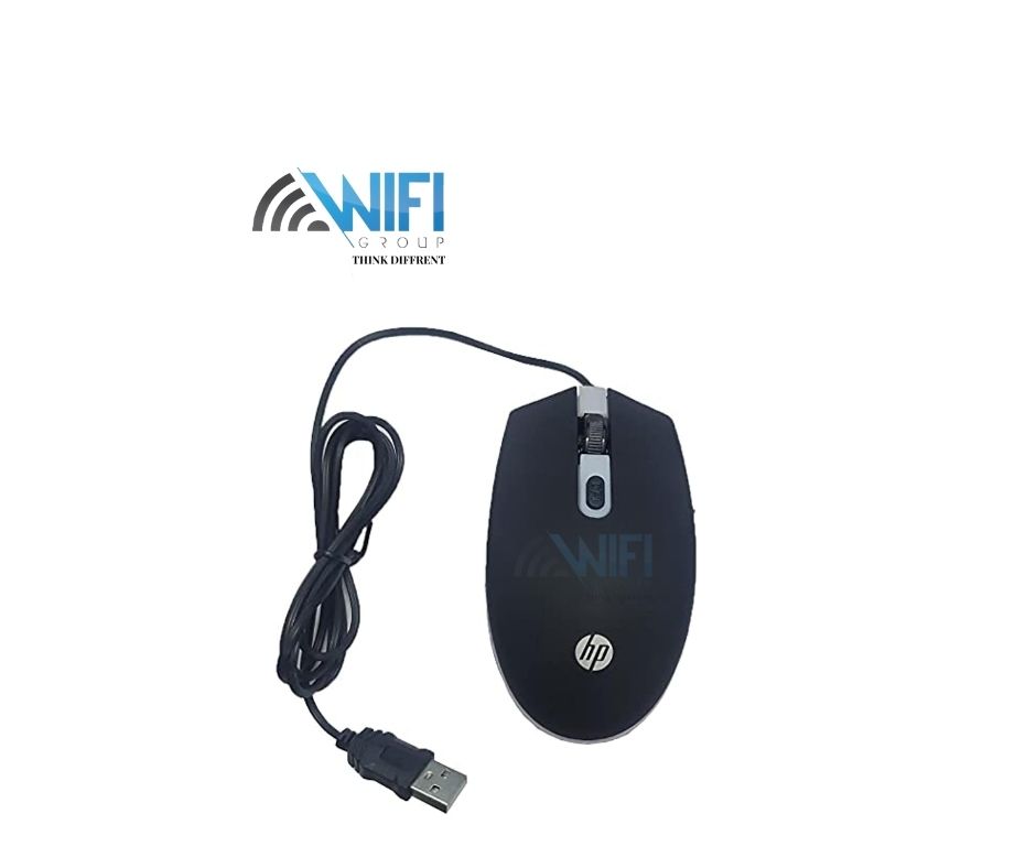 HP M180 7 Color LED 1600DPi 4 Button Optical Mouse Gaming, Black