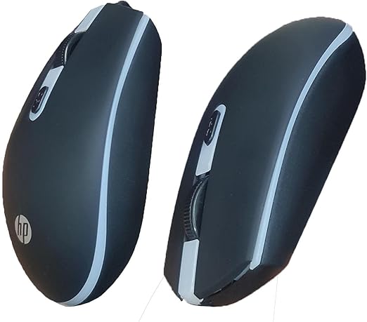 HP M180 7 Color LED 1600DPi 4 Button Optical Mouse Gaming, Black