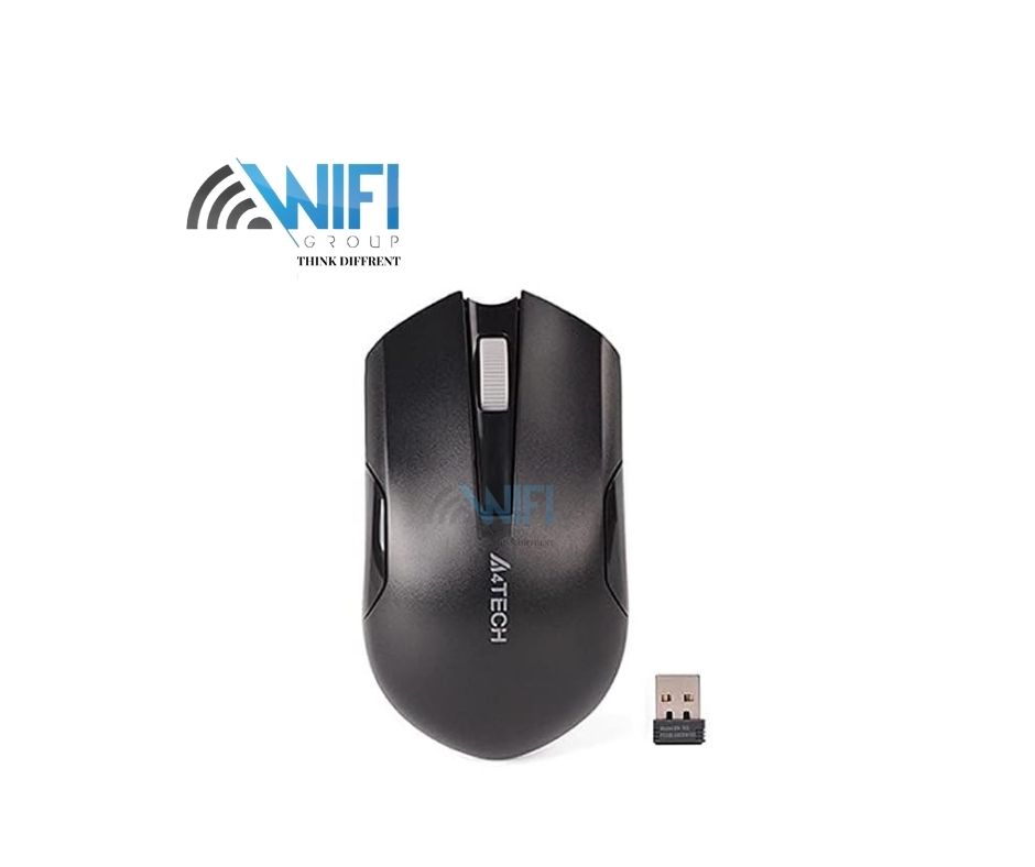 A4tech G3-200NS Silent Wireless Mouse -10:15m range- Black