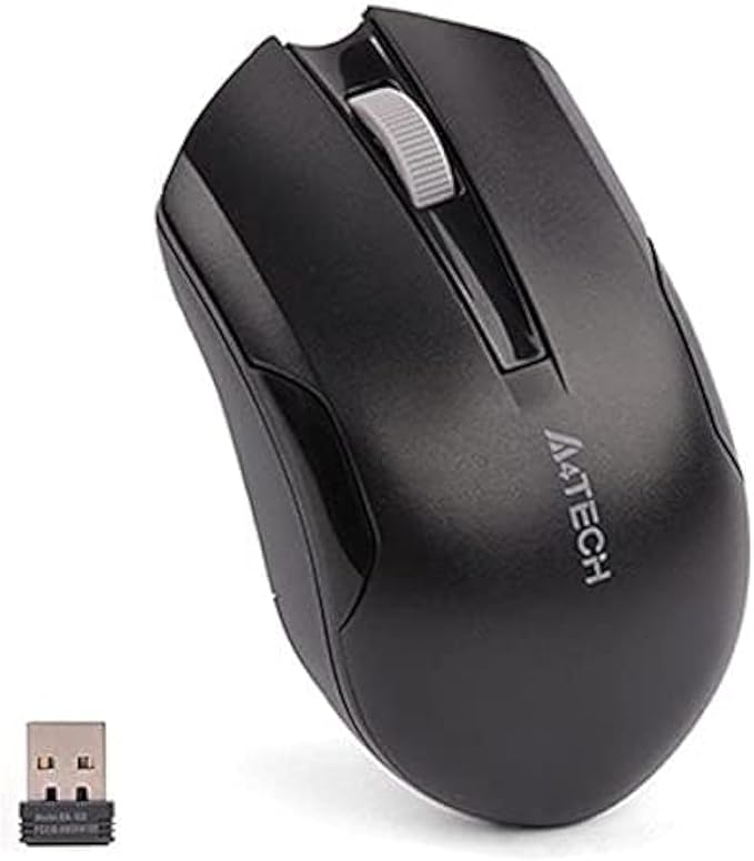A4tech G3-200NS Silent Wireless Mouse -10:15m range- Black