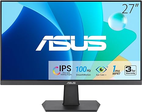 ASUS VA27EHF 27 FHD (1920x1080) 100Hz 1Ms IPS , Monitor