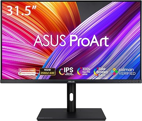 ASUS ProArt PA328QV 32-inch 2K, IPS, WQHD - Professional Monitor