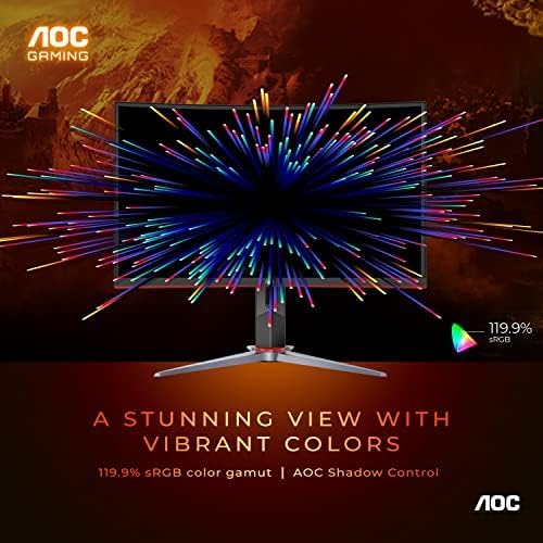 AOC C27G2Z 27-VA panel Frameless Ultra-Fast Gaming Monitor,  Curved