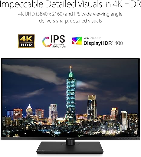 ASUS ProArt Display PA329CV 32 Inch 4K - IPS - Height Adjustable HDR Monitor