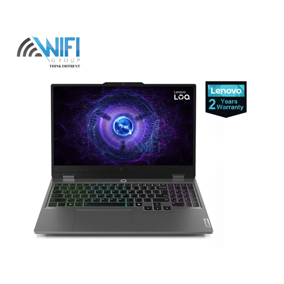 LOQ 15IRX9 Intel Core i7-13650HX 14 Cores - 16GB DDR5-4800 - RTX 4050 6GB - 512GB SSD - 15.6" FHD IPS 144HZ 100% sRGB - Backlit Arabic KYB - 2Y Warranty 83DV008PED