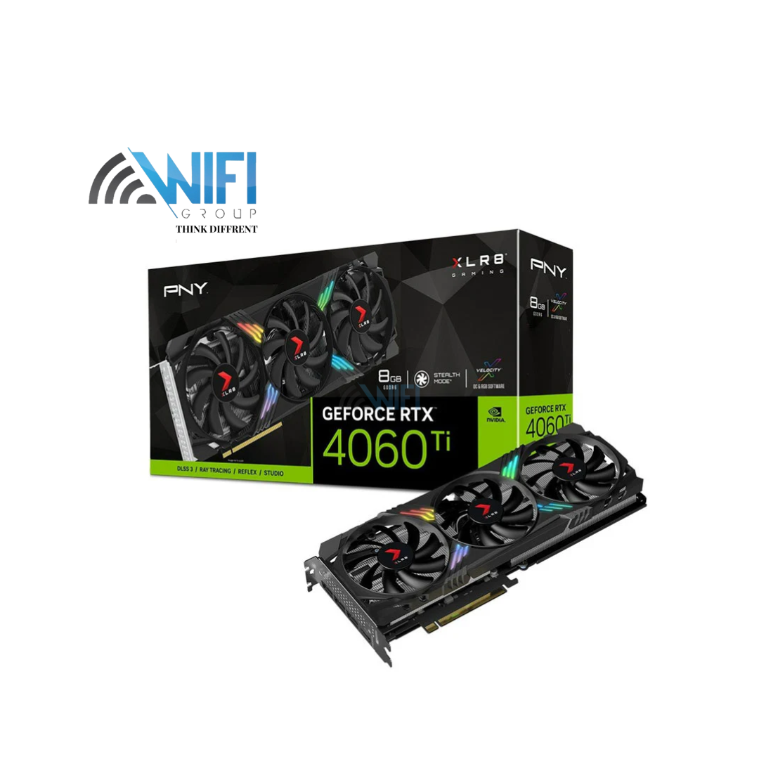 PNY GeForce RTX 4060 Ti 8GB XLR8 Gaming VERTO EPIC-X RGB Triple Fan DLSS 3 GRAPHIC CARD