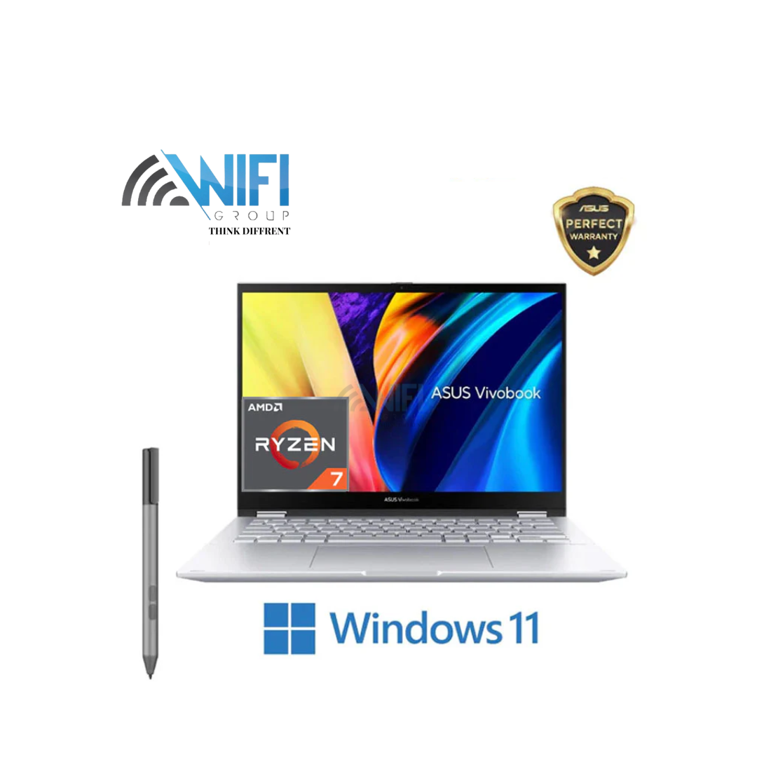  ASUS Vivobook S14 FLIP TN3402YA-LZ007W - AMD Ryzen 7 7730U - 8GB RAM DDR4 - 512GB SSD - 14 WUXGA (1920×1200) TOUCHSCREEN - AMD Radeon Graphics - Transparent Silver - WIN11 - PEN ( 90NB1112-M00EE0 )