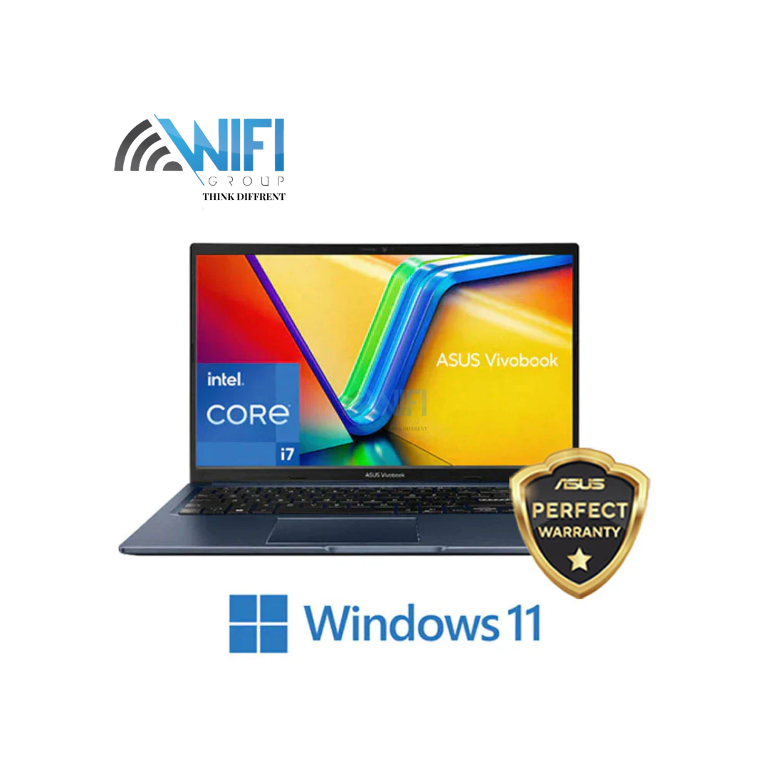 Asus Vivobook 15 X1502ZA-BQ007W - Core i7-12700H - 512GB SSD - 8GB RAM DDR4 - 15.6 FHD - Intel UHD Graphics - Windows 11 - Quiet Blue ( 90NB0VX1-M036B0 )