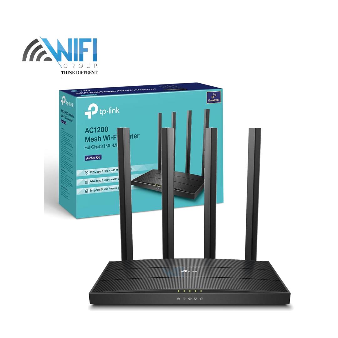 TP-Link AC1200 Wireless Dual Band Full Gigabit Wi-Fi Router, Wi-Fi Speed Up to 867 Mbps/5 GHz + 300 Mbps/2.4 GHz, 4+1 Gigabit Ports, Dual-Core CPU, Paren