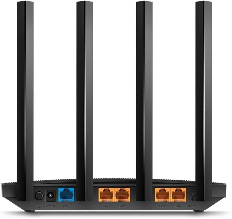 TP-Link AC1200 Wireless Dual Band Full Gigabit Wi-Fi Router, Wi-Fi Speed Up to 867 Mbps/5 GHz + 300 Mbps/2.4 GHz, 4+1 Gigabit Ports, Dual-Core CPU, Paren