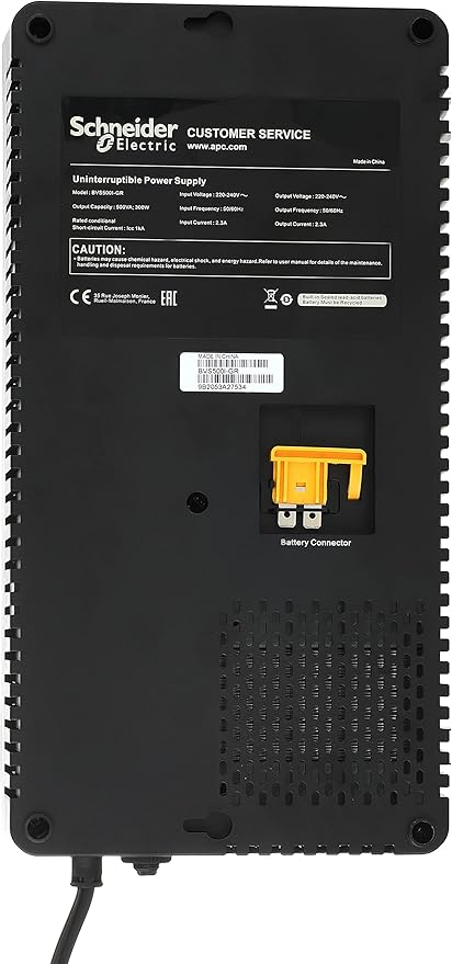 APC by Schneider Electric UPS BVS-500VA-AVR-230V-BVS500I-GR