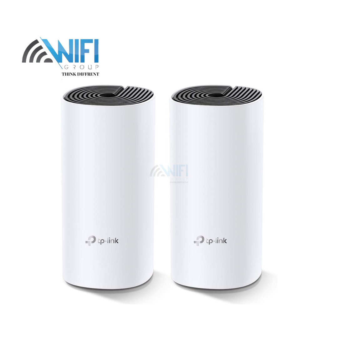 TP-Link Deco Whole Home AC1200 Mesh WiFi System - Up to 5,500 sq. ft. Coverage, WiFi Router/Extender Replacement, Gigabit Ports, Seamless Roaming, Parental Controls, Works with (Deco M4 2-Pack)