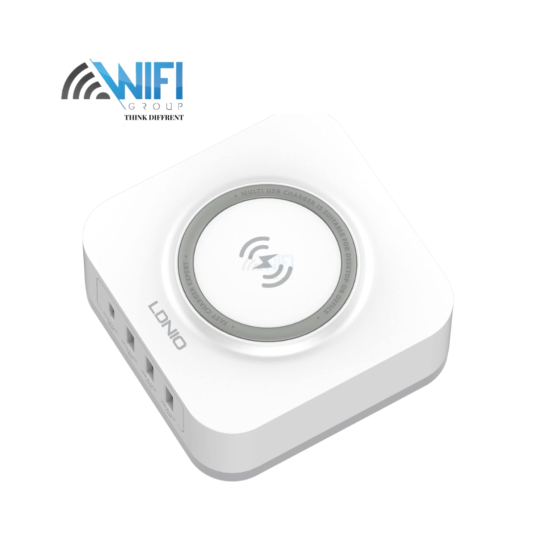 AW004 ldnio Desktop Wireless Charging Station AW004 32w usbx4 output wireless output 15w