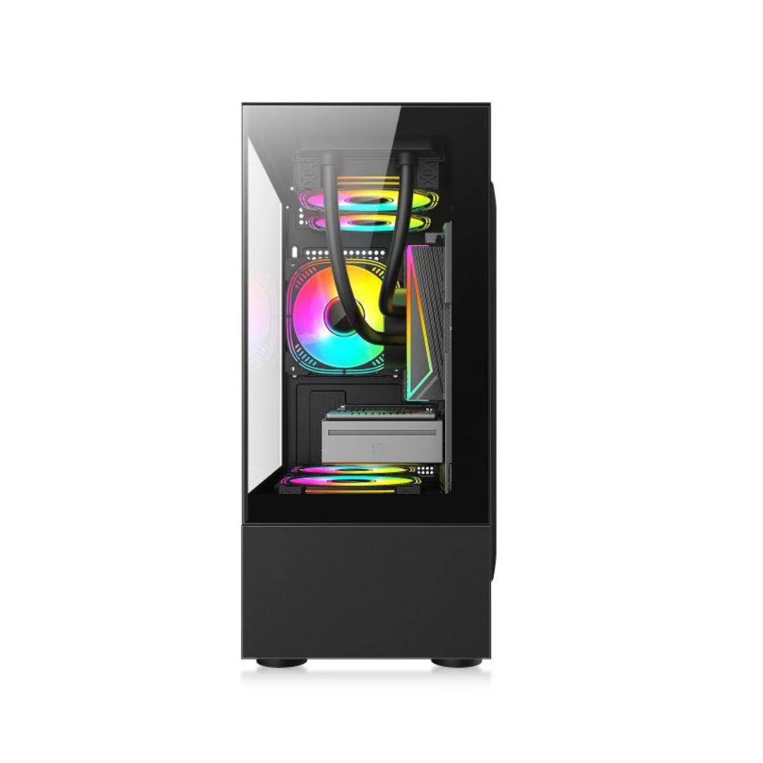  ARKTEK AK-33-Black Case 3xFans Prism ARGB + PSU 600W EU
