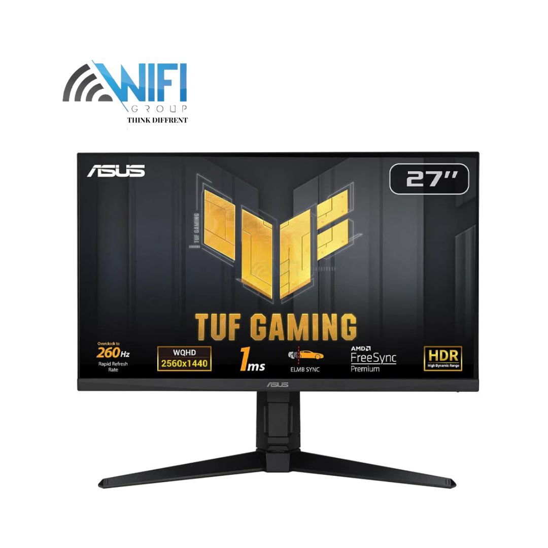  Asus TUF Gaming VG27AQML1A Gaming Monitor - 27-inch, QHD (2560x1440), Overclock to 260Hz (native 240Hz), ELMB Sync, Freesync Premium, 1ms (GTG), Variable Overdrive,100% sRGB, DisplayHDR 400