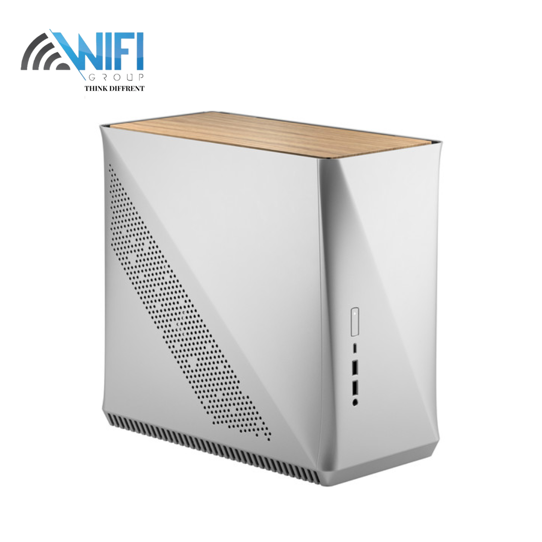 Fractal Design Era ITX Cobalt – Tempered Glass Top Panel – Mini-ITX Computer Case – Small Form Factor – Water-Cooling Ready – USB Type-C - Aluminium