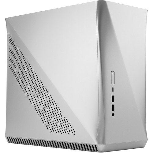 Fractal Design Era ITX Cobalt – Tempered Glass Top Panel – Mini-ITX Computer Case – Small Form Factor – Water-Cooling Ready – USB Type-C - Aluminium