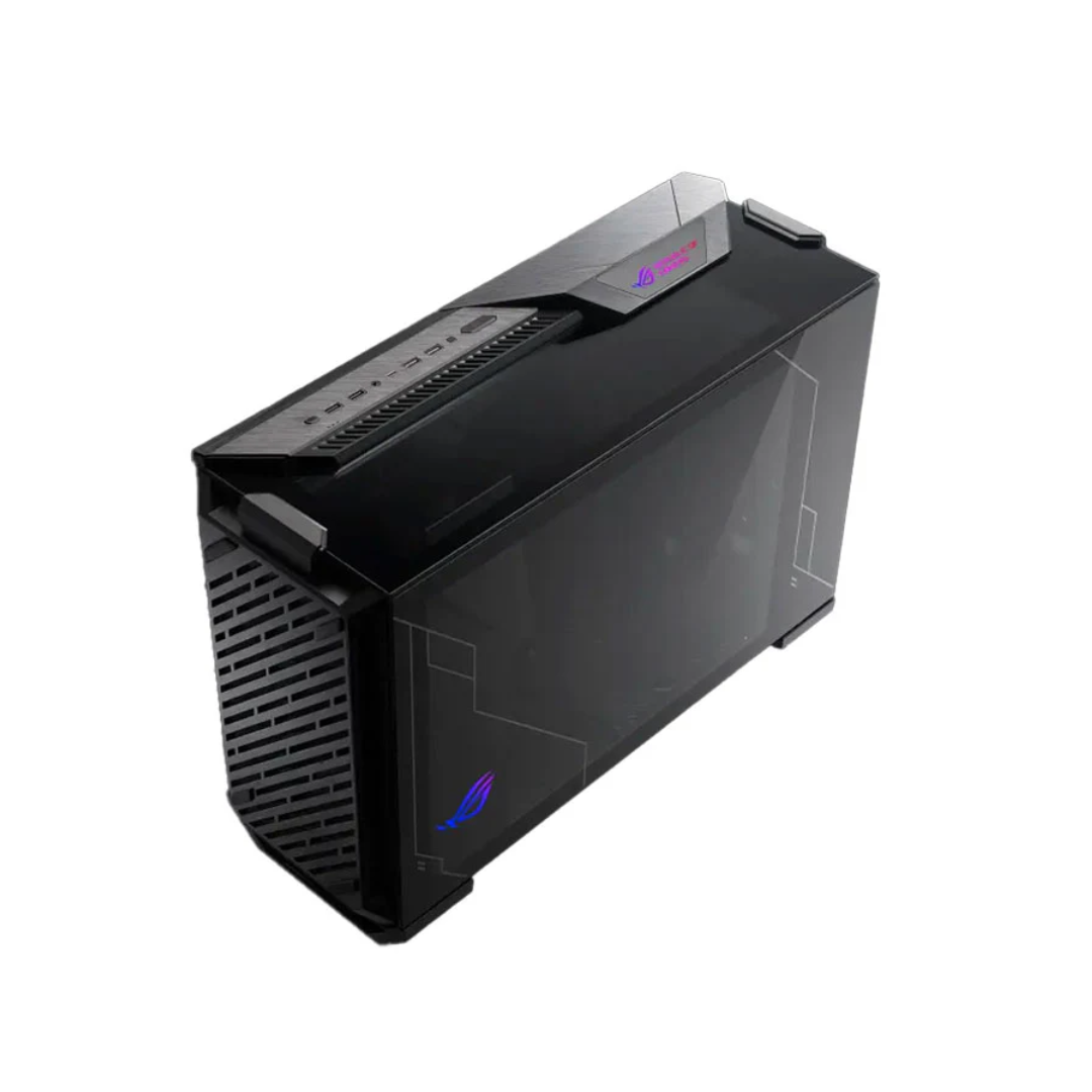 ASUS ROG Z11 Mini-ITX/DTX Gaming Case with Patented 11° Tilt Design, Compatible with ATX Power Supply,3-Slot Graphics, Front I/O USB 3.2 Gen 2 Type-C, 2x USB 3.2 Gen 1 Type-A and ARGB Control Button