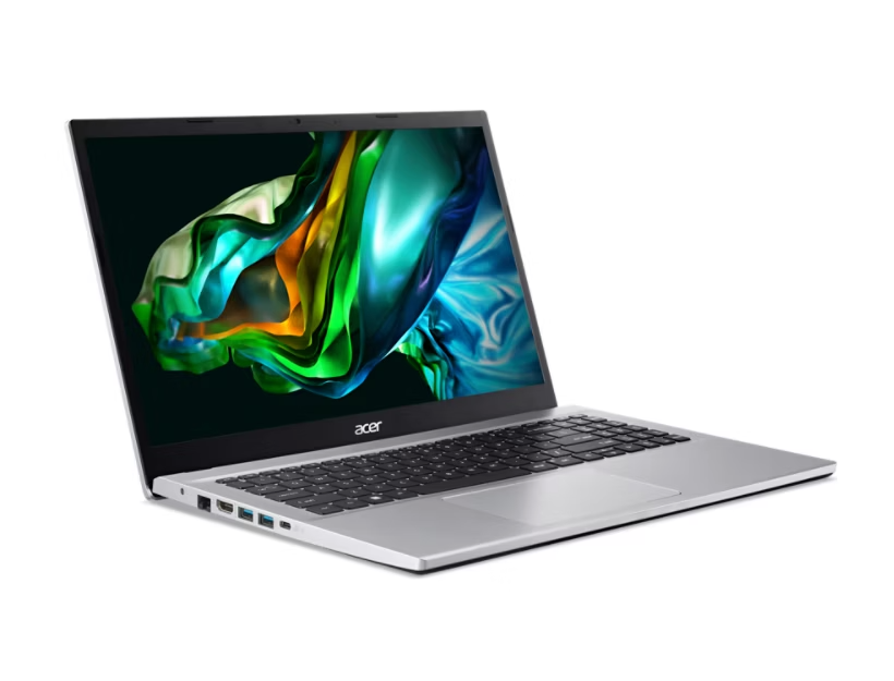 Acer Aspire 3 A315-44P-R4GH Laptop, AMD Ryzen 7-5700U, 512GB PCIe SSD, 8GB RAM, 15.6 Inch, FHD Display, AMD Radeon Graphics, FreeDOS - Silver
