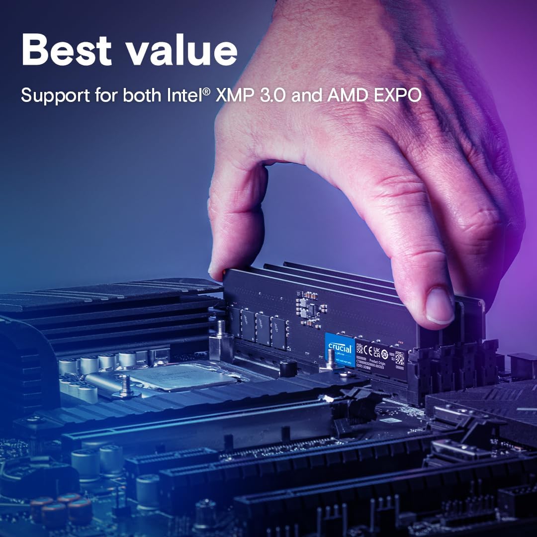 Ram Crucial 8GB DDR5 4800HZ UDIMM Desktop