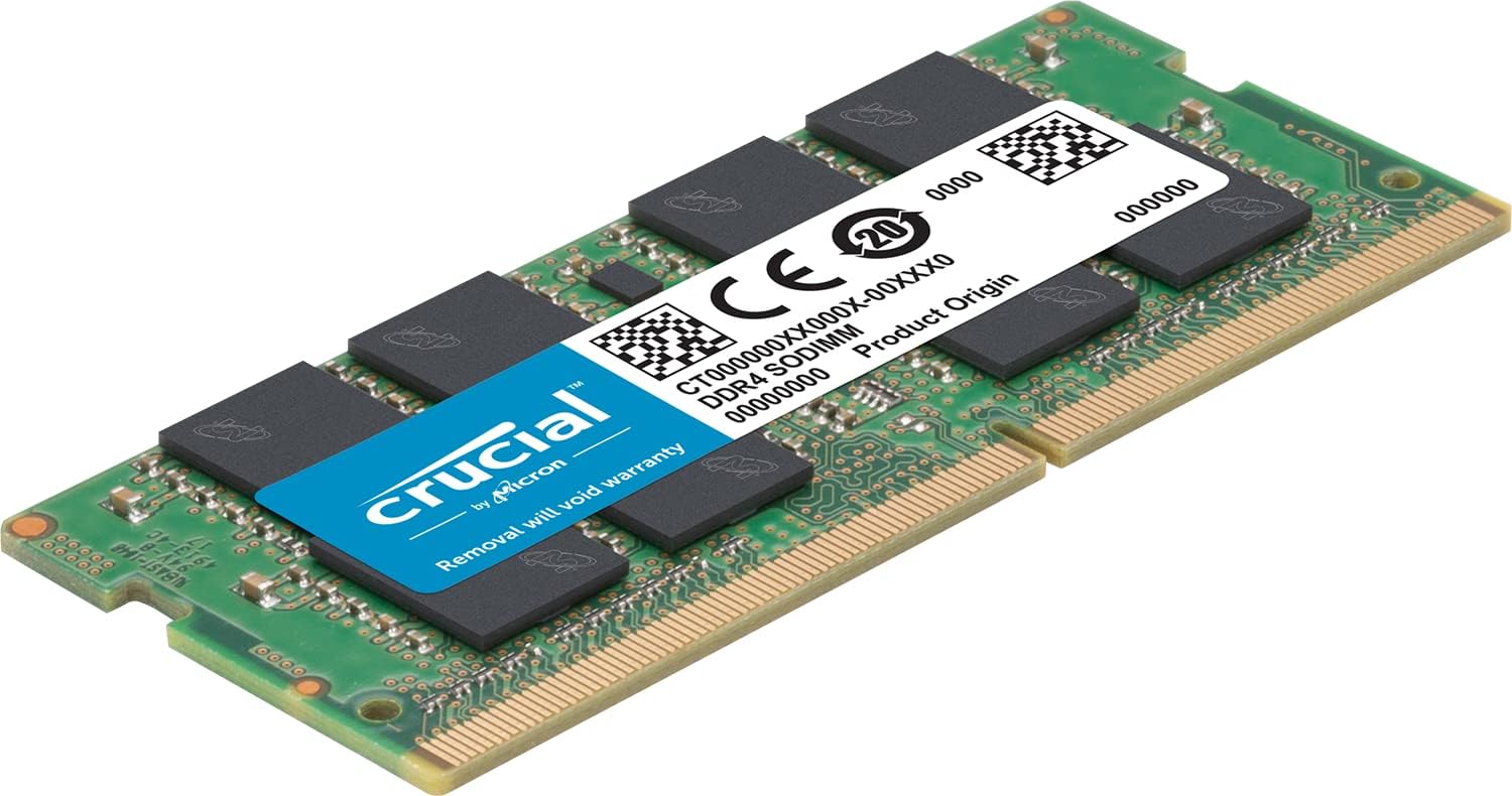 RAM Crucial DDR4 16GB  3200 MHz CL22 SODIMM Laptop Memory