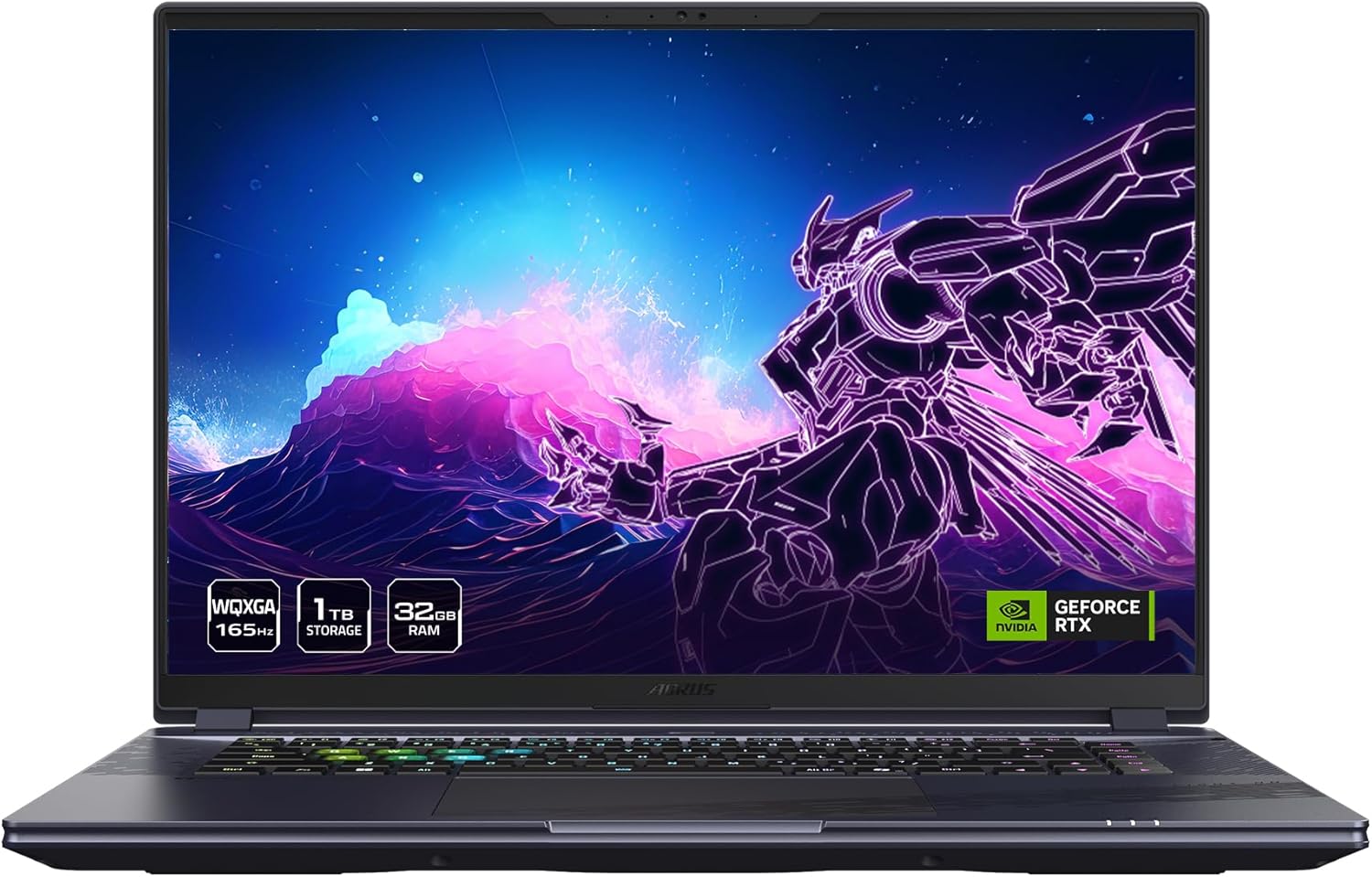 GIGABYTE - AORUS 16X (2024) Gaming Laptop -  Intel i7-14650HX - 1TB SSD with 16GB DDR5 RAM - NVIDIA GeForce RTX 4070 -165Hz 2560x1600 WQXGA  - Windows 11 Home