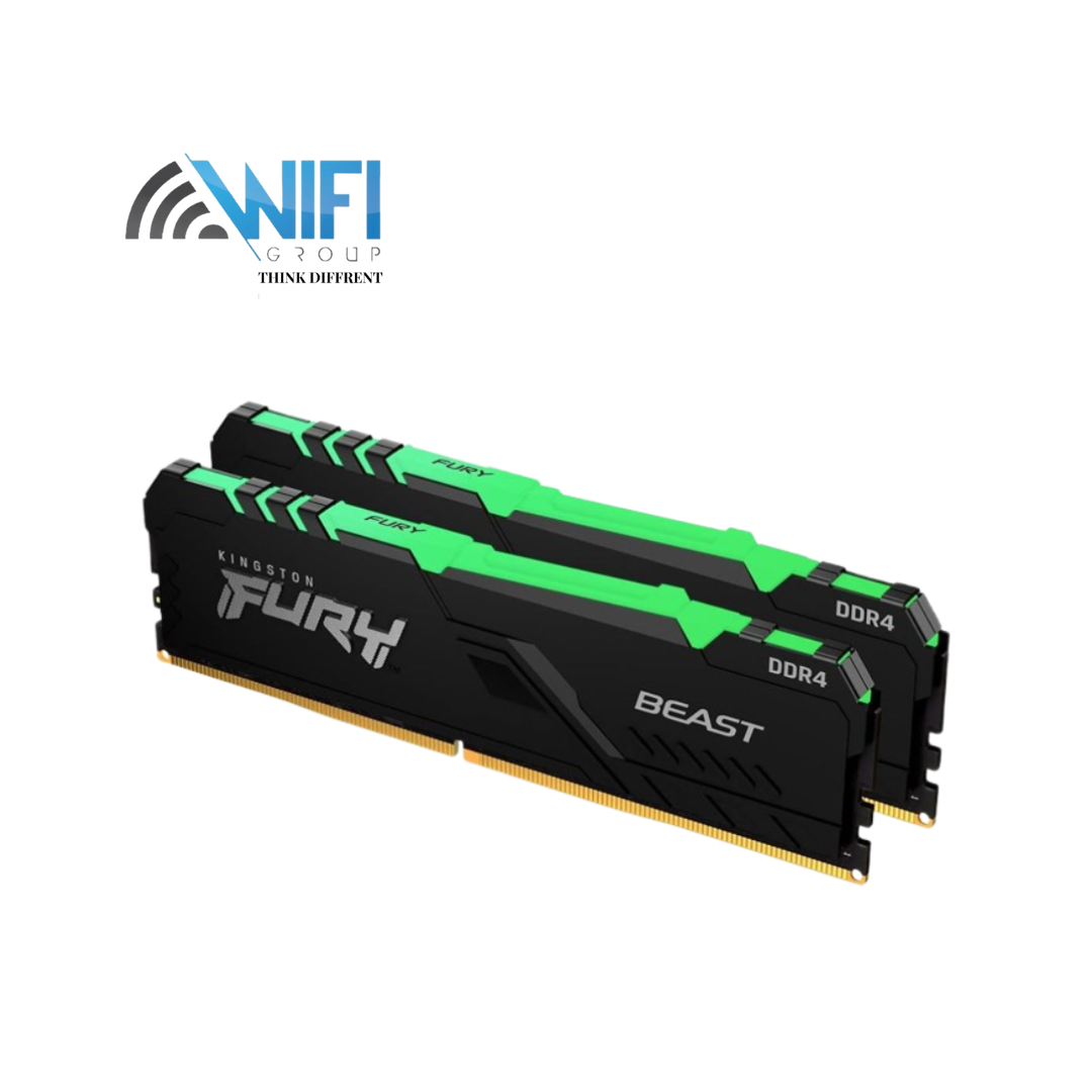 KINGSTON FURY BEAST RGB 64GB (2X32GB) 3600MHZ DDR4 RAM | KF436C18BBAK2/64