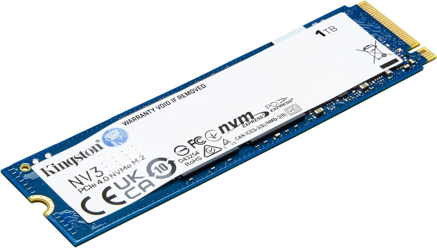 KINGSTON NV3 1TB PCIE 4.0 NVME SSD | SNV3S/1000G