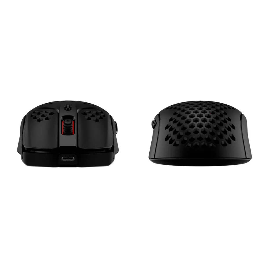 HyperX Pulsefire Haste – Wireless Gaming Mouse – Ultra Lightweight, 61g, 100 Hour Battery Life, 2.4Ghz Wireless, Honeycomb Shell, Hex Design, Up to 16000 DPI, 6 Programmable Buttons – Black