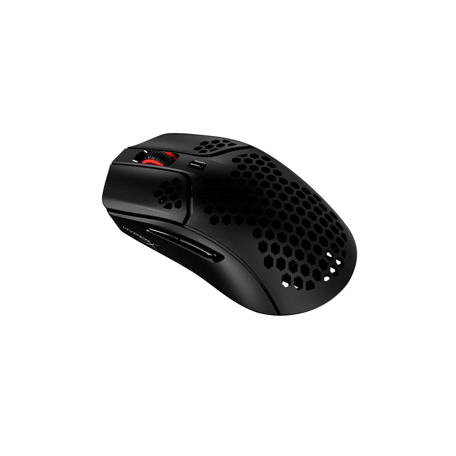 HyperX Pulsefire Haste – Wireless Gaming Mouse – Ultra Lightweight, 61g, 100 Hour Battery Life, 2.4Ghz Wireless, Honeycomb Shell, Hex Design, Up to 16000 DPI, 6 Programmable Buttons – Black