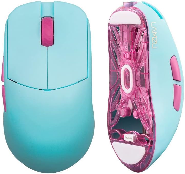 Lamzu Atlantis 55g Wireless Superlight Gaming Mouse（Miami Blue）