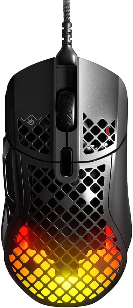 Steelseries Aerox 5 Gaming Mouse – Ultra Lightweight 66G – 9 ProgRAMmable Buttons – Ip54 Water Resistant – Pc/Mac – Fps, Moba, Battle Royale, mmo, Rpg