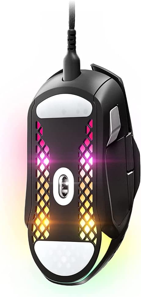 Steelseries Aerox 5 Gaming Mouse – Ultra Lightweight 66G – 9 ProgRAMmable Buttons – Ip54 Water Resistant – Pc/Mac – Fps, Moba, Battle Royale, mmo, Rpg