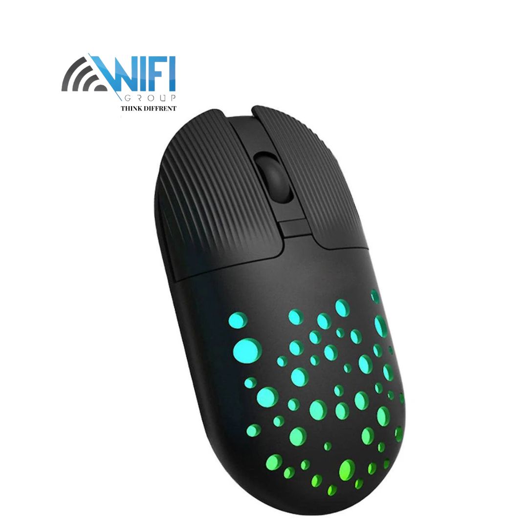 Gamma M13 Rechargeable Rainbow Wireless Mouse 1600Dpi M-13 Black