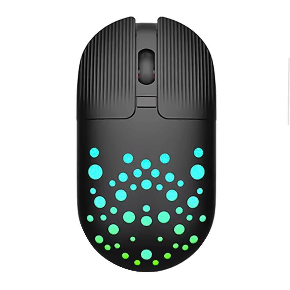 Gamma M13 Rechargeable Rainbow Wireless Mouse 1600Dpi M-13 Black
