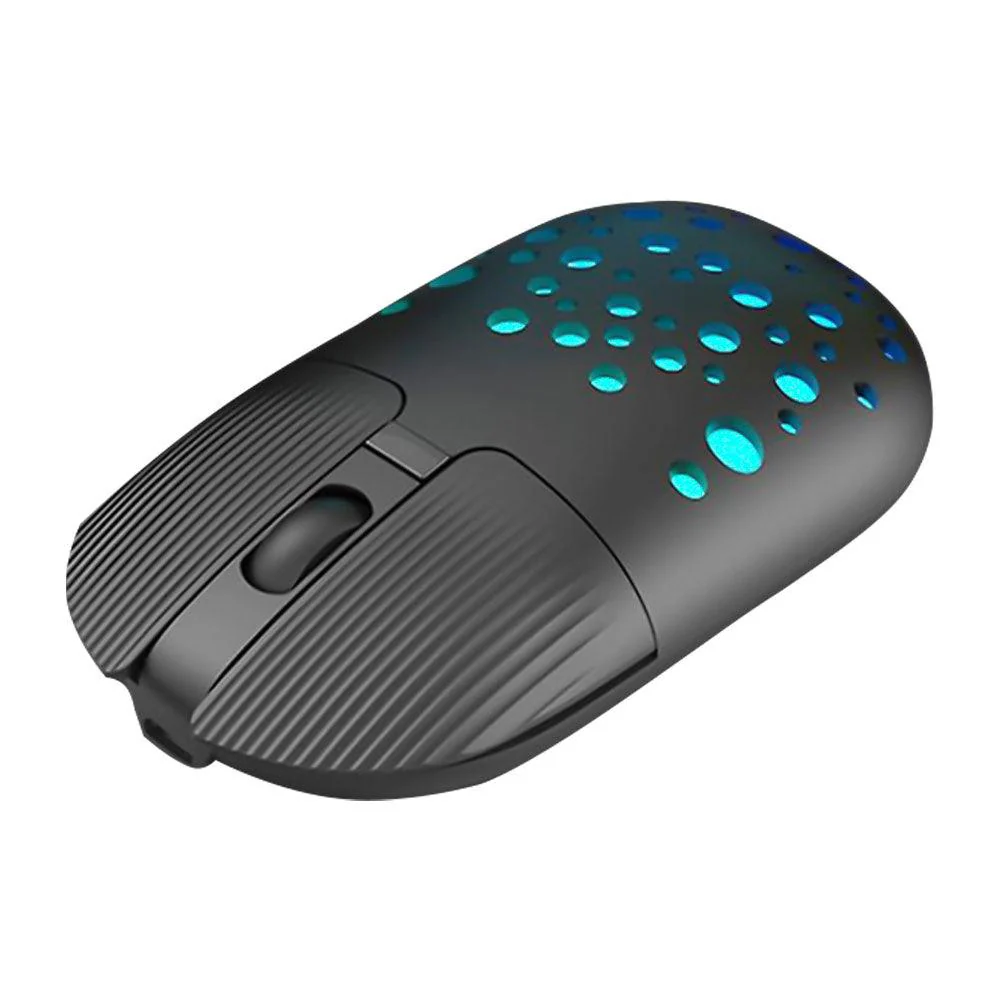 Gamma M13 Rechargeable Rainbow Wireless Mouse 1600Dpi M-13 Black