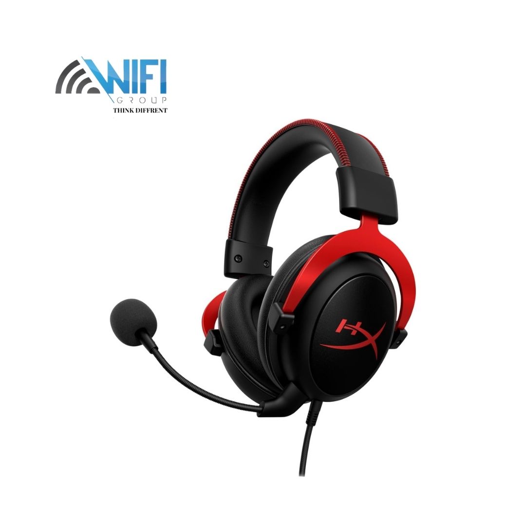 HyperX Cloud II Gaming Headset for PC & PS4 & Xbox One, Nintendo Switch, Red, Wired, One Size