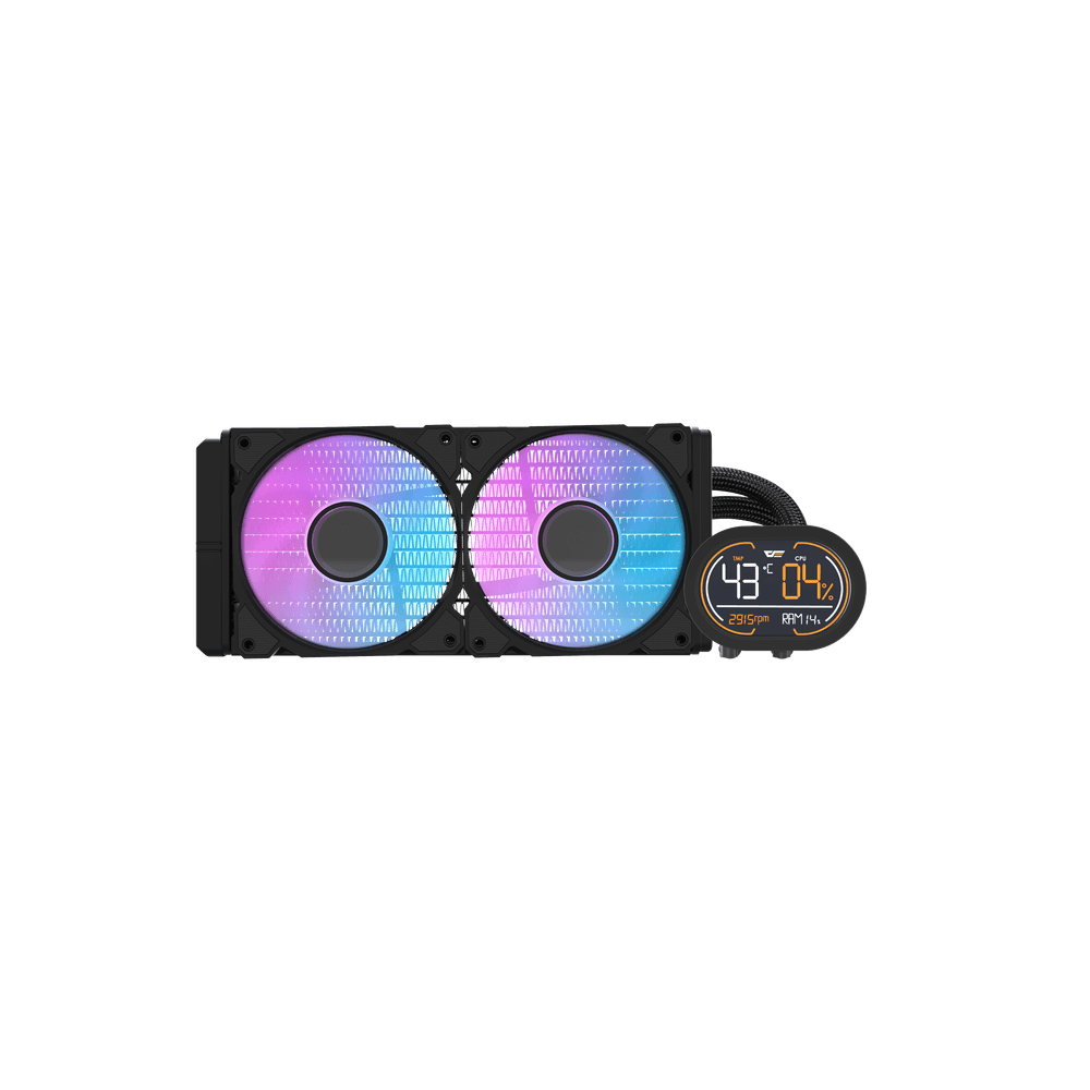 DARKFLASH DH240D Liquid CPU Cooler WITH DISPLAY - Black