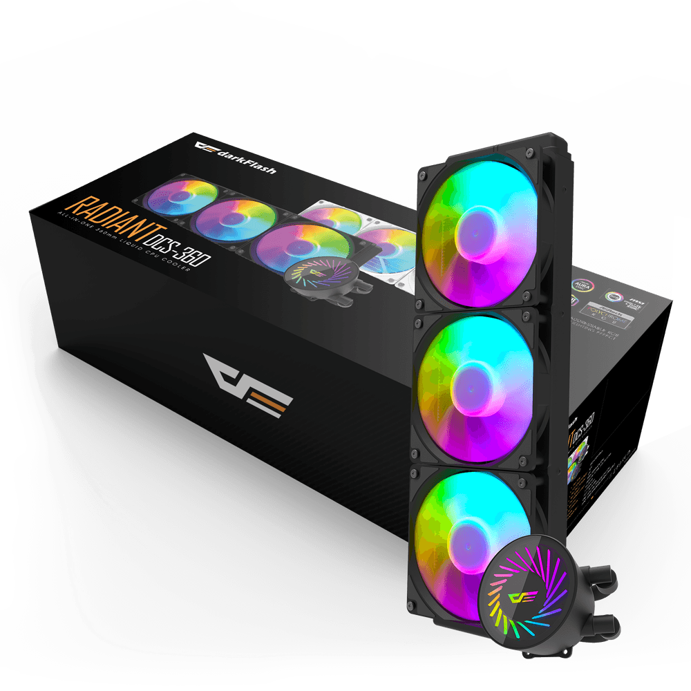 DARKFLASH Radiant DCS 360 Liquid CPU Cooler - Black