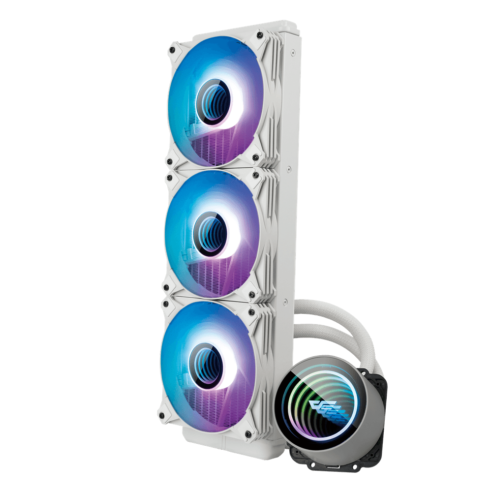 DARKFLASH Twister DXV2 360 Liquid CPU Cooler - White