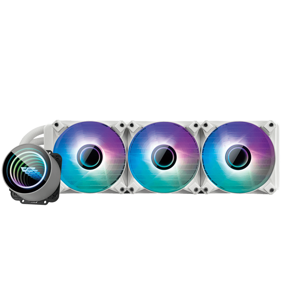 DARKFLASH Twister DXV2 360 Liquid CPU Cooler - White