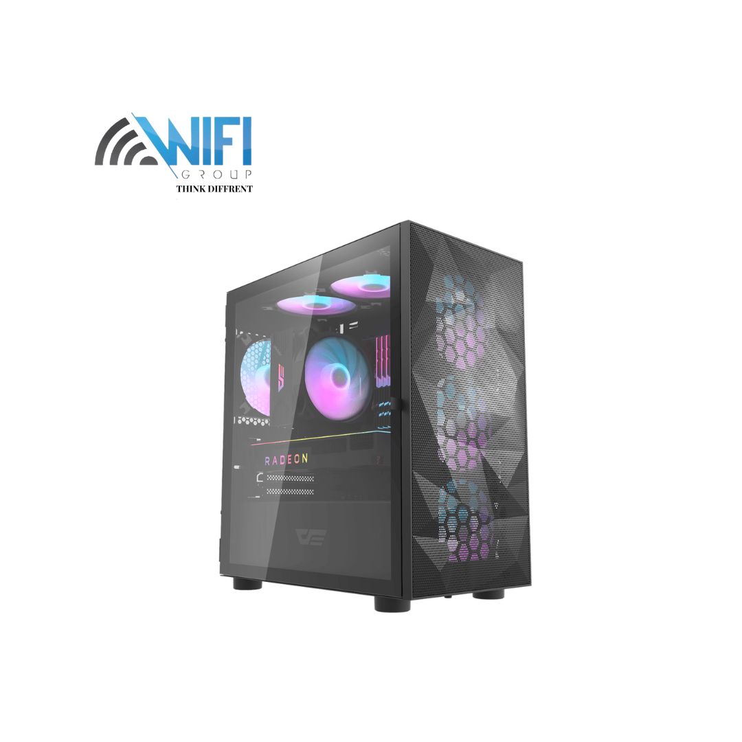 DLM21 Mesh MATX BLACK PC Case 