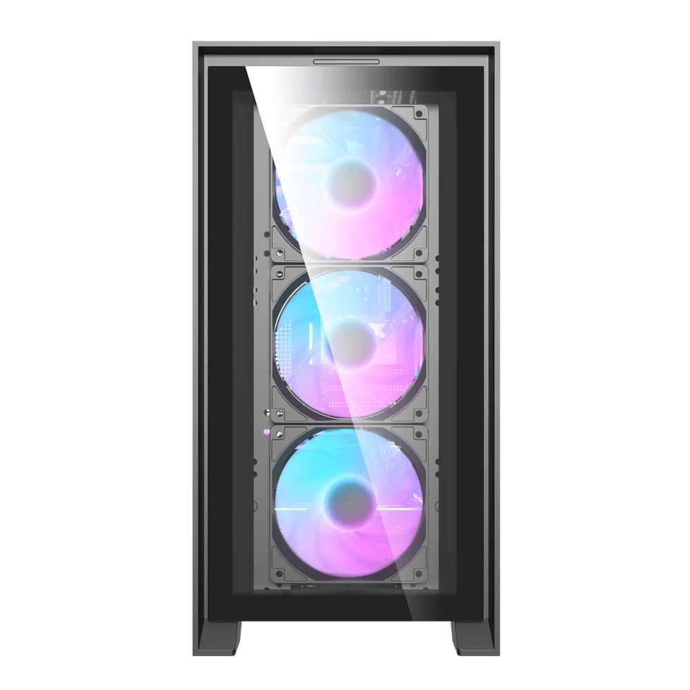 DarkFlash DRX90 Glass Black  ATX case with 4 ARGB fans pre-installed 