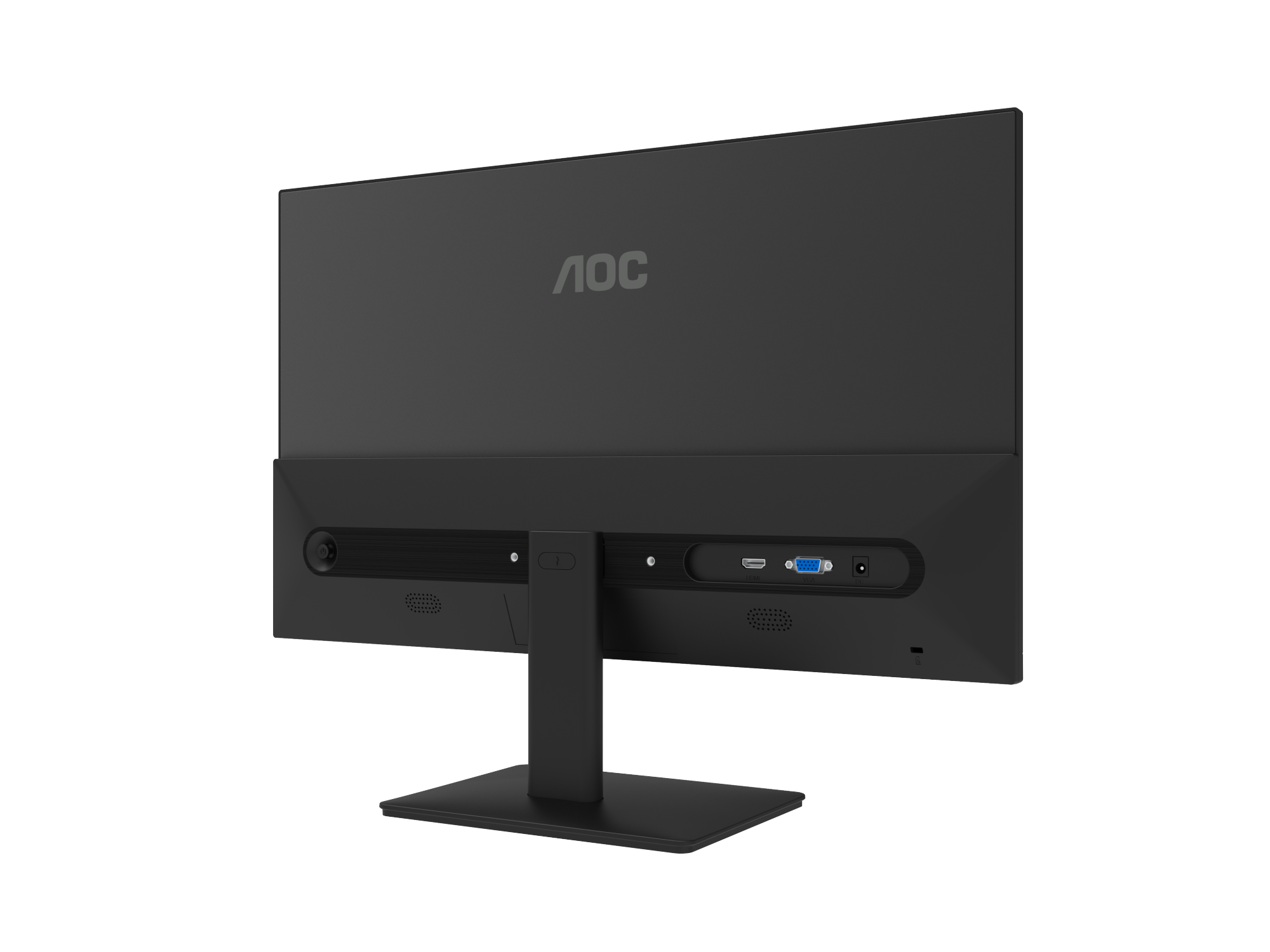 AOC-24 -24B20JH2 Monitor 24 FHD IPS Display 100Hz Refresh Rate 1ms MPRT Response Time Adaptive-Sync Flicker-Free Technology 16.7 Million Color Display Black