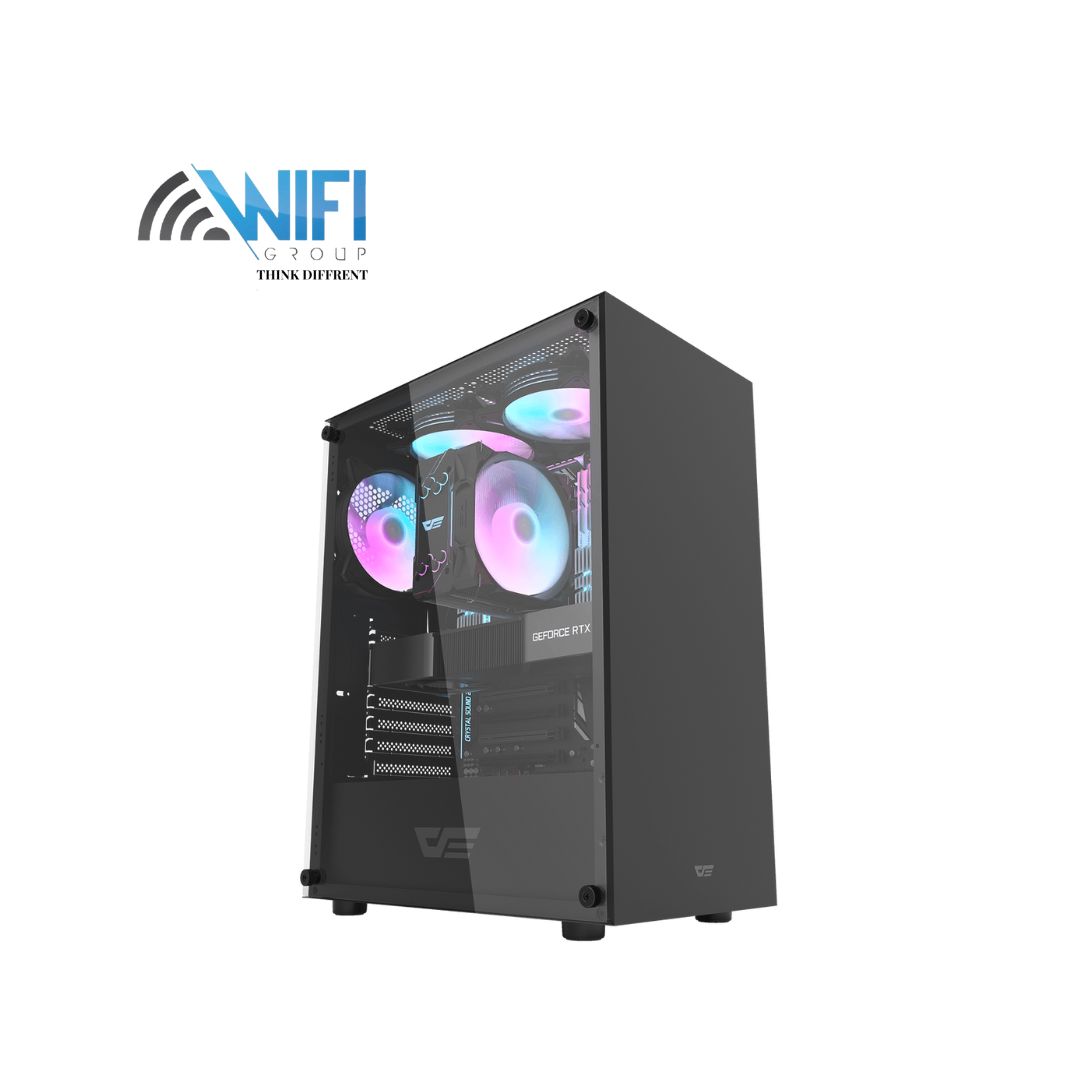 DK100 M-ATX PC Black Case 