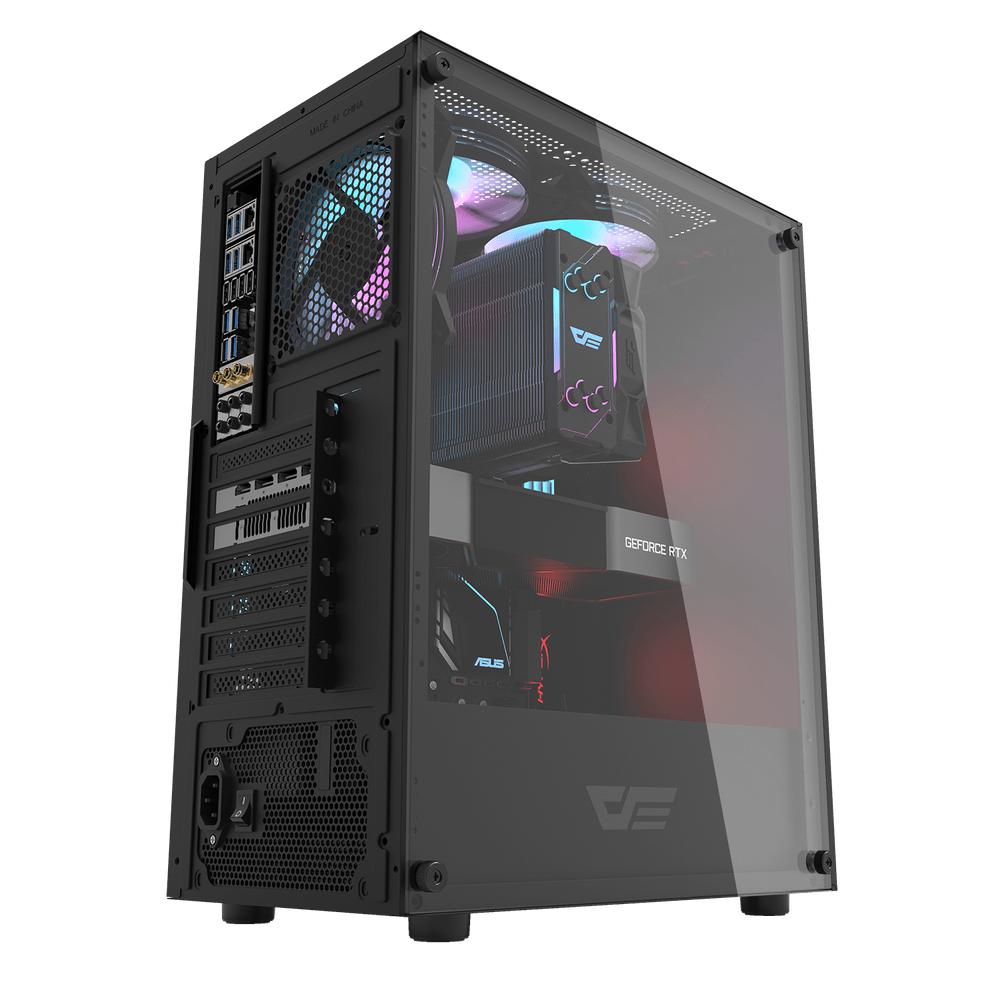 DK100 M-ATX PC Black Case 