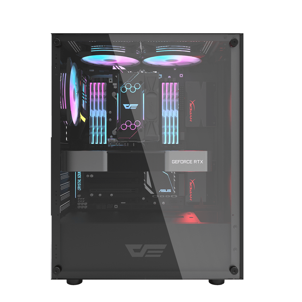DK100 M-ATX PC Black Case 