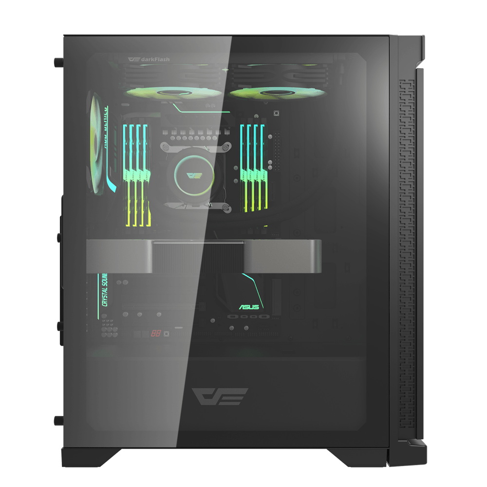 DK361 BLACK ATX CASE WITH 4 ARGB FANS
