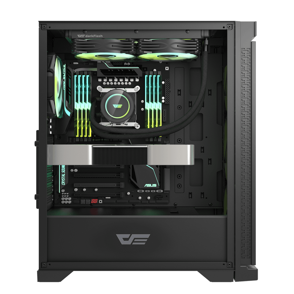 DK361 BLACK ATX CASE WITH 4 ARGB FANS
