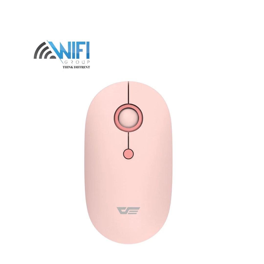 DarkFlash M310 Wireless Mouse, 1600 DPI, Circle Scroll Wheel, Standby Mode, Silent Operation, Up to 20M 2.4Ghz Transmission Distance, 2.4Ghz/Bluetooth Connectivity, Pink | M310